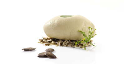 Pumpkin seed oil ice cream